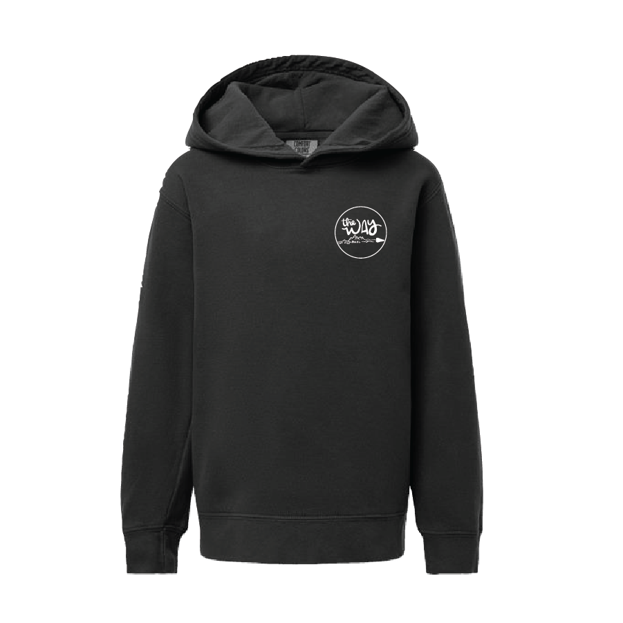 H. Youth Comfort Colors Garment-Dyed Lightweight Fleece Hooded Sweatshirt