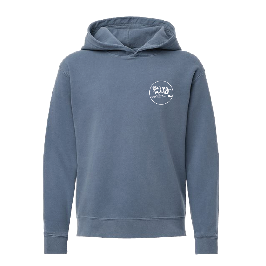H. Youth Comfort Colors Garment-Dyed Lightweight Fleece Hooded Sweatshirt