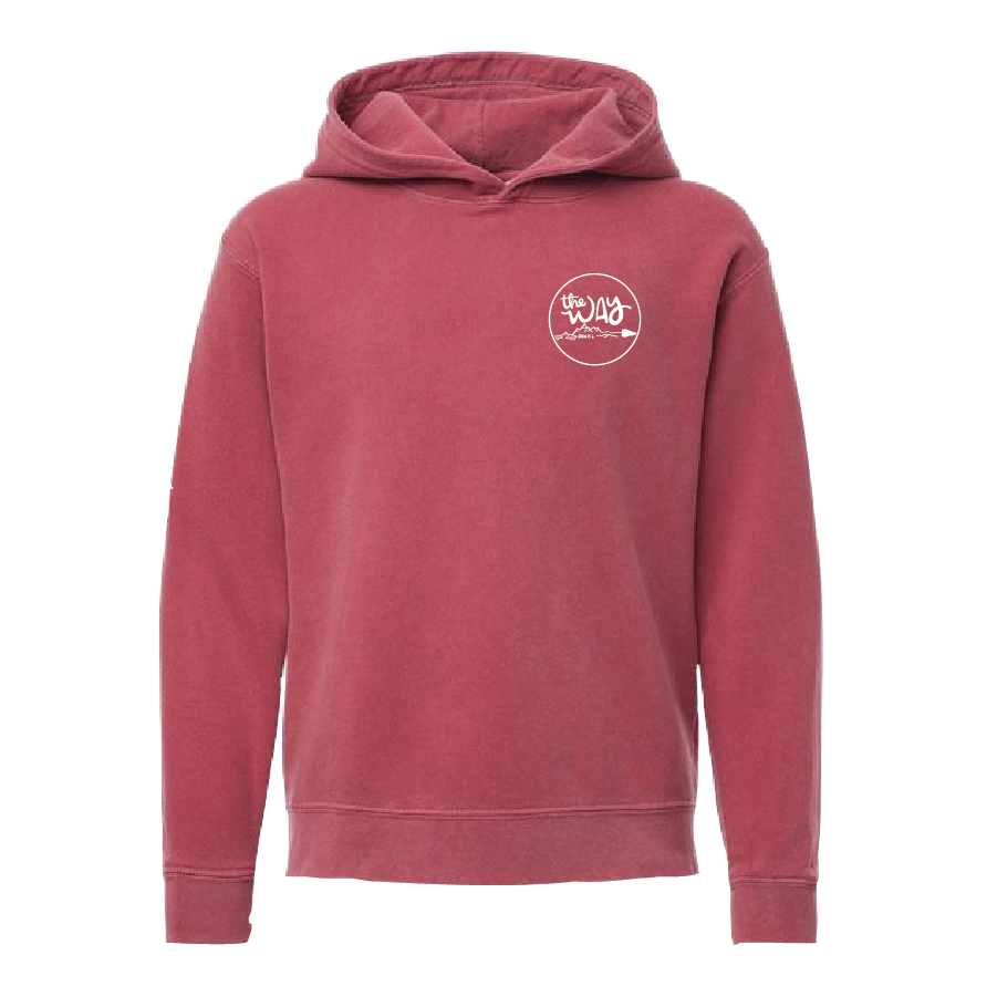 H. Youth Comfort Colors Garment-Dyed Lightweight Fleece Hooded Sweatshirt