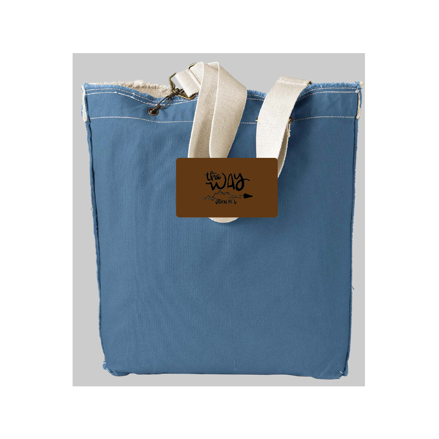 R.  14oz. Direct-Dyed Raw-Edge Tote