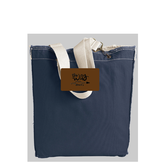 R.  14oz. Direct-Dyed Raw-Edge Tote