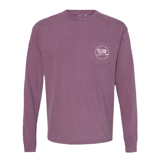 B.  Comfort Colors - Garment-Dyed    Heavyweight Long Sleeve Pocket T-Shirt