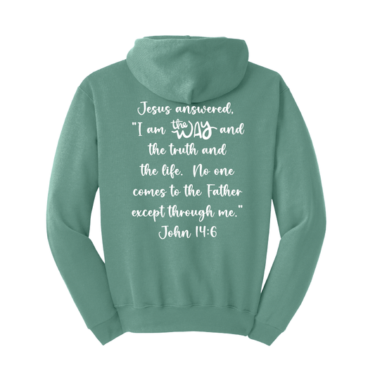 F.  Adult 50/50 Hooded Sweatshirt