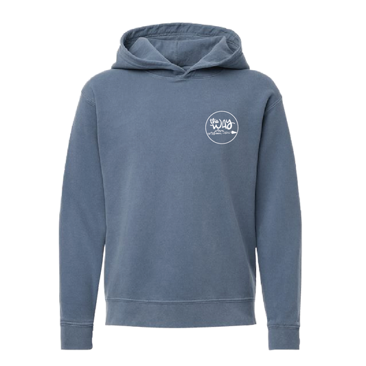 H.  Youth Comfort Colors Garment-Dyed Lightweight Fleece Hooded Sweatshirt