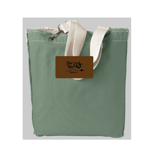 R.  14oz. Direct-Dyed Raw-Edge Tote